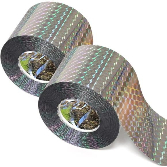 Bird Scare Tape(700FT),Reflective Tape Outdoor, Double Side Bird Flash Tape, - Picture 1 of 7